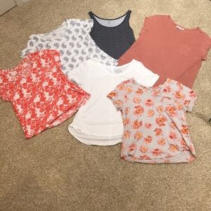Set of 6 loft t-shirts/tank top
